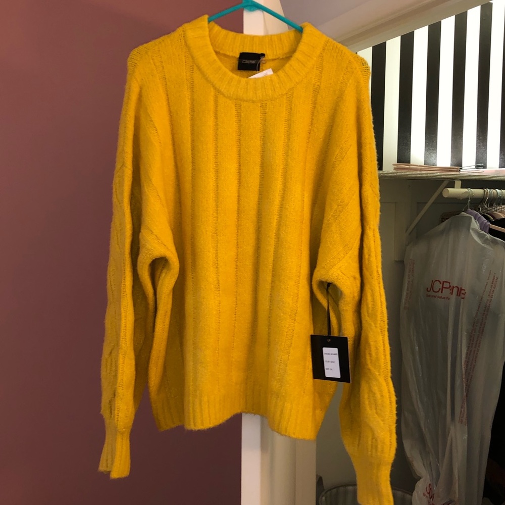 Gold Contemporary Sweater